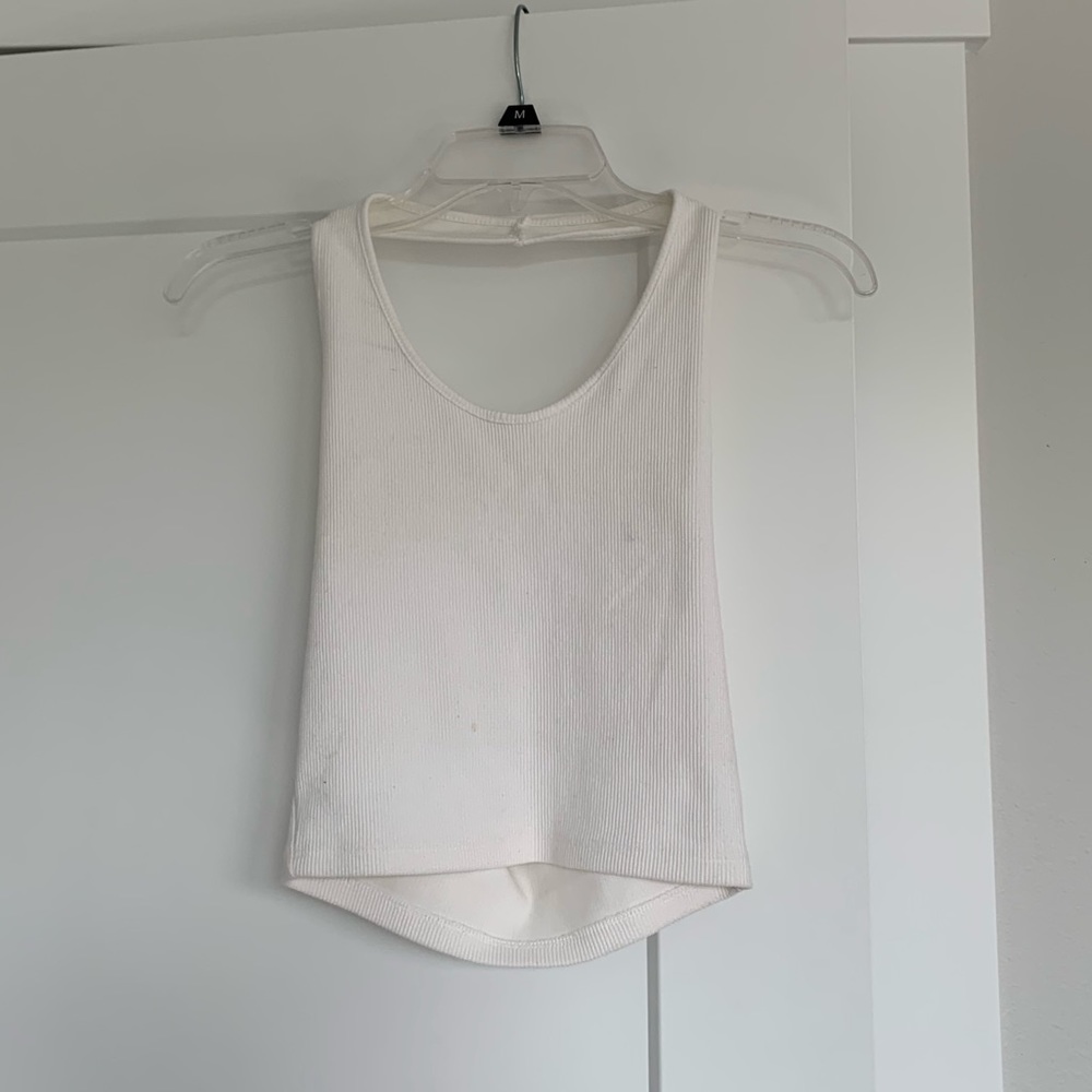 White crop top